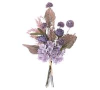 MEIVINES Fiori Artificiali Fiori Artificiali Di Ortensie Bouquet Fiori Finti Da Interno Mazzo Fiori Finti Fiore Di Seta Per La Decorazione Matrimonio Tavolo Centrotavola Decorazione (Viola)