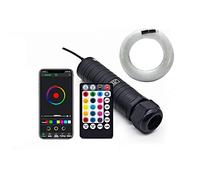 MEIVIYA 1. 2V 6W RGB. Auto Tetto Star Light GUIDATO Bluetooth a Fibra Ottica App. Controllo Musicale 2m 0.75mm 150~450 pz Kit Luce di Effetto Starry Slory(200pcs 0.75mm 2M)
