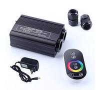 MEIVIYA 3. 2W RGBW LED. Teste di Sorgente a Doppia Luce del Motore a Fibra Ottica RF. Toccare Remote Controller for Tutta l'illuminazione del Cavo in Fibra Ottica(Total 1100pcs 4M)