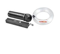 MEIVIYA 6W RGBW. Kit di plafoniere a soffitto a Fibra Ottica a Fibra Ottica a Controllo remoto con Motore a 3 W Meteor Light for Illuminazione Auto(0.75mmx150pcsx2m)