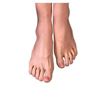 MEIVIYA Clone Moo di Piede Maschile con Capelli realistici Display di ripresa Puntelli Pittura Medica insegnamento Calze Simulazione TGJ4401(Full Soft Silicone,Right Foot)