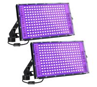 MEIVIYA Faretto LED da esterno 2Pack 300W LED UV Luce Nera 395nm Proiettore Impermeabile Con Spina For Glow Party Halloween Decor Stage Dance BlackLights