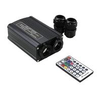 MEIVIYA GUIDATO Kit da soffitto a Stella a Fibra Ottica 300pcs * 0,75mm * 3m & 150pcs1mm * 3m con 3 2W RGBW. Motore a LED a LED a Doppia Testa RF