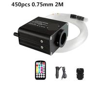 MEIVIYA Kit luci da soffitto a Stella in Fibra Ottica RGBW Twinkle da 16 W, Controllo Intelligente del Suono Tramite App, Motore LED for Auto, luci in Fibra Ottica con Cielo Stellato(C)