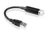 MEIVIYA Lampada Decorativa for Atmosfera con proiettore di Stelle sul Tetto Auto a LED, USB, Regolabile, for soffitto della Stanza del Tetto Auto(Rot)