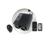 MEIVIYA Luci a Fibra Ottica Doppie Teste Car Smart App LED Cavo di Controllo del Motore Effetto Stellato Soffitto RGBW Telefono WAPP Room Nuovo(Car Plug,2 of 300pcs0.75mm 3M)