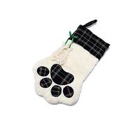Meiwash Calze Natalizie Calzini Babbo Natale Regalo di Natale Modello del Fumetto Ciondolo Camino di Natale Sacchetto di Caramelle Personalizzato Borsa Regalo Decorazioni Natalizie (Black)