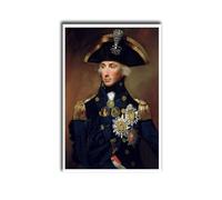 MEIXI MOBILE Quadro da parete su tela Admiral Horatio Nelson 1700 ritratto nautico dipinto cucina casa sala da pranzo bar decorazione 30,5 x 45,7 cm senza cornice
