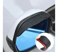 MEIYANFA 2 Pezzi Fibra di Carbonio Specchietto retrovisore Parapioggia per Dacia Duster 2 (II) HM I 2018-2024, Specchio Rain Visor Smoke Guard