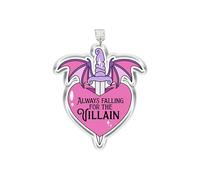 MEIYSTICK Charm antipolvere con scritta "Always Falling for the Villain", charm Kindle, tappo antipolvere in acrilico, tipo C o fulmine, accessori per Kindle, regali romantici per gli amanti dei libri