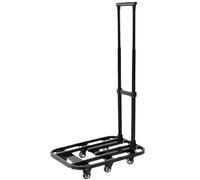 MEIZHITU Carrello di Trasporto Carrello A Pianale Estensibile, Carrello Leggero, Carrello Pieghevole A Mano for Negozi di Alimentari Industriale con Ruote