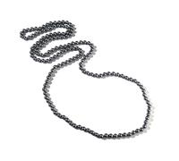 MEIZHITU Imitazione Collana Di Perle Collana Lunga Di Perle Finte Multistrato Imitazione Vintage Forma Rotonda Da Donna Per Matrimonio(G)