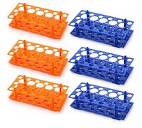 MEIZHITU Supporto per Provette Confezione da 6 portaprovette da 28 pozzetti, portaprovette in plastica for centrifuga da Laboratorio, for provette da 10 ml/15 ml/50 ml da Laboratorio