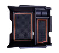 MEIZIYU 1pc scatola immagazzinaggio bracciolo centrale ABS nero adatto Subaru Off-road 2018-2023 Scatola portaoggetti per console centrale dell'aut(Orange)