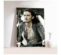 MEIZONGHUOJI Poster Orlando Bloom Attore E Star Poster Con Ritratti Per Decorare Casa Soggiorno E Camera Da Letto 50 * 70 Cm Senza Cornice