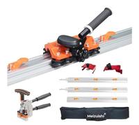 Meizuishi Tagliapiastrelle manuale 3 lame grande formato, spessore max di taglio 12mm per ceramica & pietra con clip, tenaglia & rotaie 3 * 1m