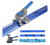 Meizuishi Tagliapiastrelle manuale 3 lame grande formato, spessore max di taglio 12mm per ceramica & pietra con clip, tenaglia & rotaie 2 * 1m