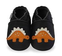 Mejale Scarpine per bambini in pelle bovina con suola in pelle scamosciata | Punta larga, tomaia elastica e suola in morbida pelle scamosciata per un comfort naturale nei primi passi