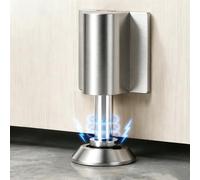 MejaRizon Fermaporta magnetico da incollare sul pavimento, argento