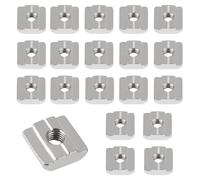 MejaRizon Set di 20 pietre scanalate per scanalatura 8, tipo B, 8 scanalature, in acciaio al carbonio, per scanalatura a T, per profilo in alluminio, slot di estrusione serie 30