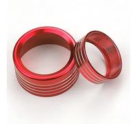 Mejiao Auto Decorazioni Interni Manopola Copre Interruttore Faro e Interruttore Del Cambio Accessori Manopola In Alluminio Copertura per Dodge RAM 2018-2019 Rosso