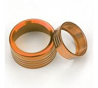 Mejiao Auto Decorazioni Interni Manopola Copre Interruttore Faro e Interruttore Del Cambio Accessori Manopola In Alluminio Copertura per Dodge RAM 2018-2019 Arancione