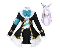 Mejiro McQueen - Costume per cosplay anime, uniforme da combattimento, set | Mejiro McQueen Performance Outfits for Women, Halloween Carnival Comic Con Party Role Play Dress Up Suit