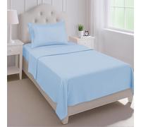 Mejoroom Set di lenzuola per letto singolo, collezione hotel, lenzuola e federe, con lenzuolo con angoli elasticizzati con tasca profonda, traspirante, resistente alle pieghe e allo sbiadimento, 3