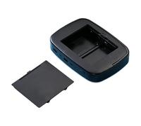 Mekalero ABS 21700 - Custodia per batteria con luce LED integrata, ideale per campeggio, escursionismo e illuminazione, porta batterie a LED