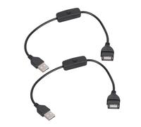 Mekalero Cavo commutatore USB con pulsante on/off per luci a LED e cavo di alimentazione 5V2A USB Switcher