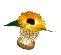 Mekalero Luce notturna floreale artificiale con ricarica USB e 3 modalità di colore per la decorazione domestica regalo mamma lampada