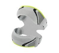 Mekalero Meniscus Ginocchiera per assorbimento degli urti, imbottitura in silicone, cinghia per calcio, pallacanestro, pallavolo, corsa, doppia cintura rinforzata