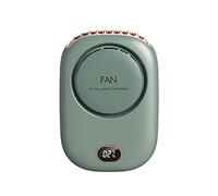 Mekalero Ventilatore indossabile Ricaricabile Portatile Collo Alimentato USB Silenzioso 3 Velocità 2000mAh Display Potenza Batteria Raffreddatore D'aria Portatile Viaggio