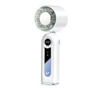 Mekalero Ventilatore pieghevole multifunzionale Funzionamento a basso rumore Piccolo palmare Struttura ABS Adatto per uso interno ed esterno Elegante indossabile