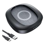 MEKASS Mouse Mover con timer a intervalli regolabile e motore ultra silenzioso, simula il movimento reale del mouse, non c'è bisogno di software, jiggers per tenere il computer sveglio (nero)