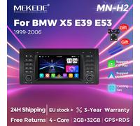 MEKEDE Sistemi Intelligenti Autoradio Android 14 Auto Wireless CarPlay Per BMW Serie 5 E39 X5 E53 M5 1996 - 2003 GPS Navi BT RDS