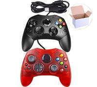Mekela Classic Wired controller Gamepad per Xbox S-Type Black and ClearRed