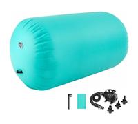 MEKETUM Air Roll Tappetino da Ginnastica Gonfiabile 60 75 90 CM Gonfiabile Air Barrel Ginnastica Tumbling Mat