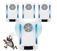 Mekidulu Repellente ad Ultrasuoni per Parassiti,Respinge efficacemente api, scarafaggi, zanzare, topi, formiche Repellente per insetti elettronico con porta di ricarica USB