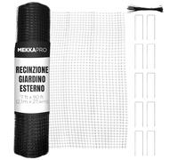 MEKKAPRO Recinzione Giardino Esterno 2,1 × 27,4M, Rete Per Recinzione E Rotolo Resistente Per Pollaio, Voliere, Balcone Per Gatti, Barriera Contro Piccioni E Cani, Ideale Per Recinto Per Galline