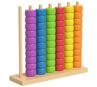 MEKLITRZ Gioco Di Sfida Con Stack Di Colori, Gioco Di Stack Di Colori, Puzzle Con Stack Di Anelli Di Sfida Con Pattern Veloce In Legno for 2 Giocatori, Rompicapo Da Tavolo Competitivo