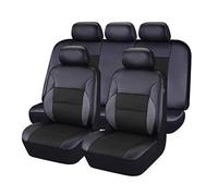 MeKnMoney 9 Pezzi Coprisedili Auto per Alfa Romeo 159 Sportwagon (939B), Pelle Set Copri-Sedile Fodere Posteriori Interno Accessori,A/Black