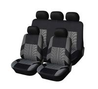 MeKnMoney 9 Pezzi Set Completo di Coprisedili per Renault Clio 5 Clio 4 Clio 3 Estate 2001-2026, Protezione Sedili Anteriori e Posteriori Auto Accessori,D/Grey