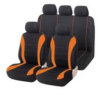 MeKnMoney 9 Pezzi Set Completo di Coprisedili Per Suzuki Grand Vitara 2005-2026, Copri Sedile Set Antiscivolo Confortevole Protezione Accessori,H/Orange