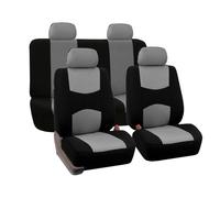 MeKnMoney Auto Set Coprisedili Per Fiat Panda 2003-2026/Fiat Panda 4x4 2004-2026, Traspirante Set Fodere Anteriori Posteriori Copri Protezione Accessori,B/Black Grey