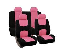 MeKnMoney Auto Set Coprisedili Per Fiat Panda 2003-2026/Fiat Panda 4x4 2004-2026, Traspirante Set Fodere Anteriori Posteriori Copri Protezione Accessori,D/Black Pink