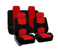MeKnMoney Auto Set Coprisedili Per Fiat Panda 2003-2026/Fiat Panda 4x4 2004-2026, Traspirante Set Fodere Anteriori Posteriori Copri Protezione Accessori,E/Black Red