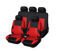 MeKnMoney Coprisedile Coprisedili Auto per VW Caddy V 2020 2021 2022 2023 2024 2025 2026, Anteriori Elastico Coprisedili Protezion Sedili Accessori Auto,G/Red