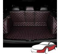 MeKnMoney Tappeto Bagagliaio Auto per MG HS 2018-2025, Copertura Totale Copri Baule Tappetino Bagagliaio Tappeto Accessori,D/Black Red