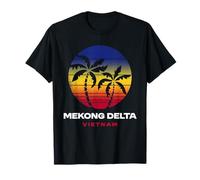 Mekong Delta Vietnam Beach Retro Anni '80 Stile Maglietta